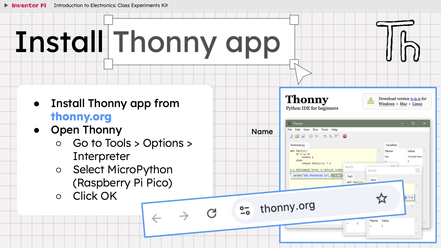 Install Thonny App