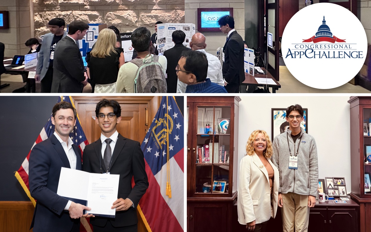 Affordable Smart Glasses for the Blind and Visually Impaired won the 2025 Congressional App Challenge in Georgia’s 6th Congressional District